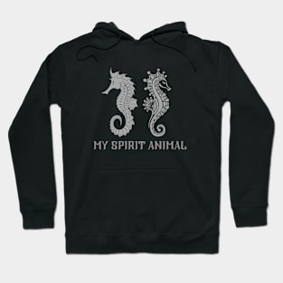 My spirit animal seahorse Duo Hoodie